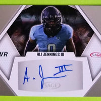 Ali Jennings III 2023 SAGE Autograph Silver Series Mint Rookie Card #A-AJIII