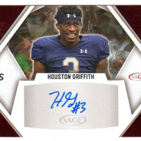 Houston Griffith 2023 Sage Red Foil AUTOGRAPH Mint ROOKIE Card  #A-HG