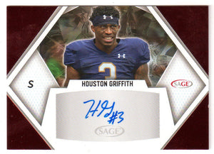 Houston Griffith 2023 Sage Red Foil AUTOGRAPH Mint ROOKIE Card  #A-HG