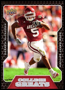 Darren McFadden 2008 Upper Deck Draft Edition College Greats Series Mint Card  #CG3