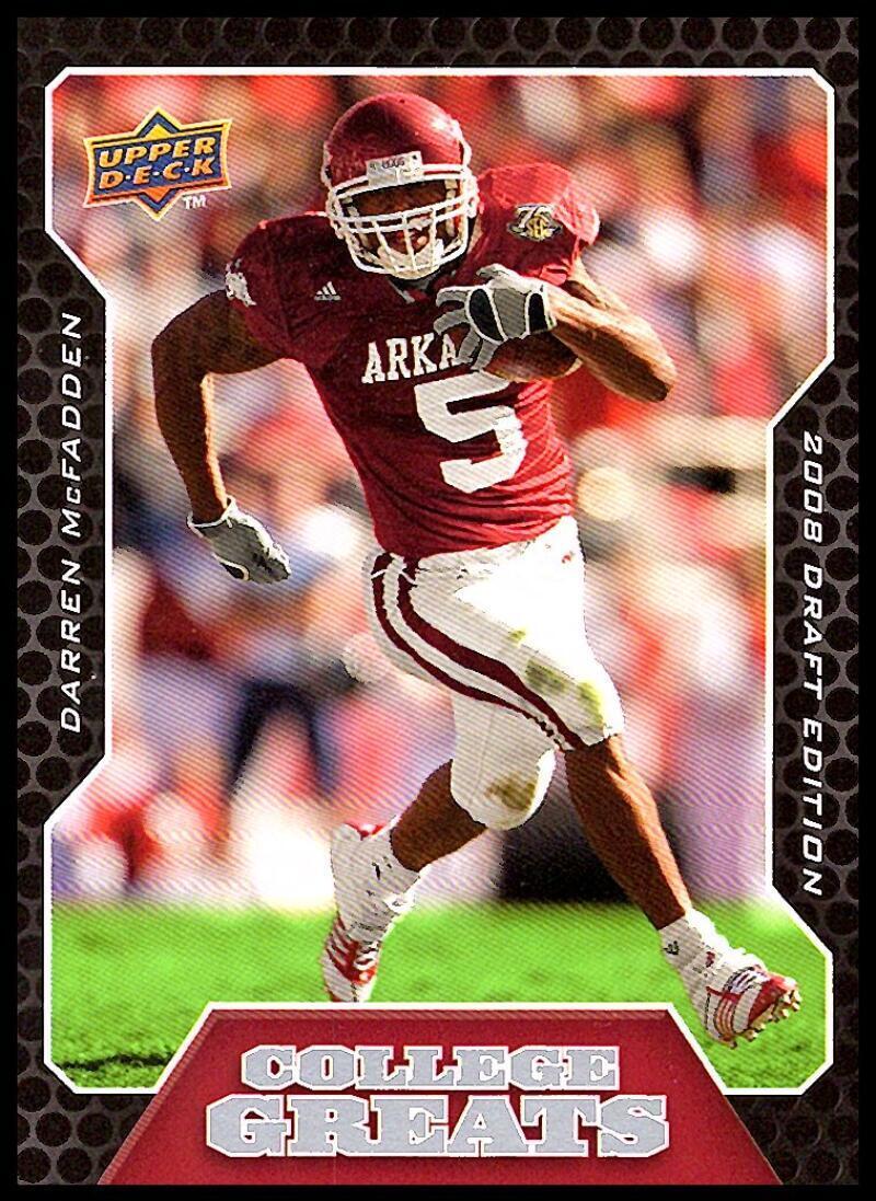 Darren McFadden 2008 Upper Deck Draft Edition College Greats Series Mint Card  #CG3