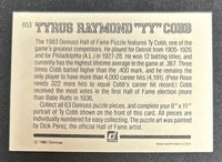 Ty Cobb 1982 Donruss Diamond Kings Series Mint Card #653
