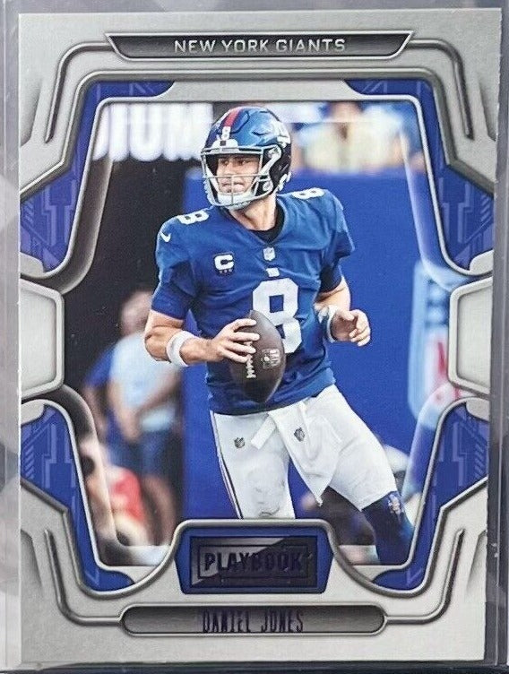 Daniel Jones 2022 Panini Playbook Purple Series Mint Card #92