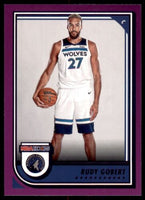 Rudy Gobert 2022 2023 Panini Hoops Purple Series Mint Card #216
