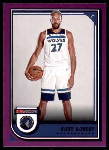 Rudy Gobert 2022 2023 Panini Hoops Purple Series Mint Card #216