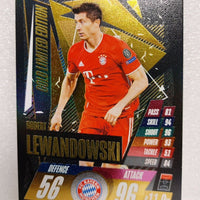 Robert Lewandowski 2020 2021 Topps Match Attax UEFA Gold Limited Edition Series Mint Card #LE7G