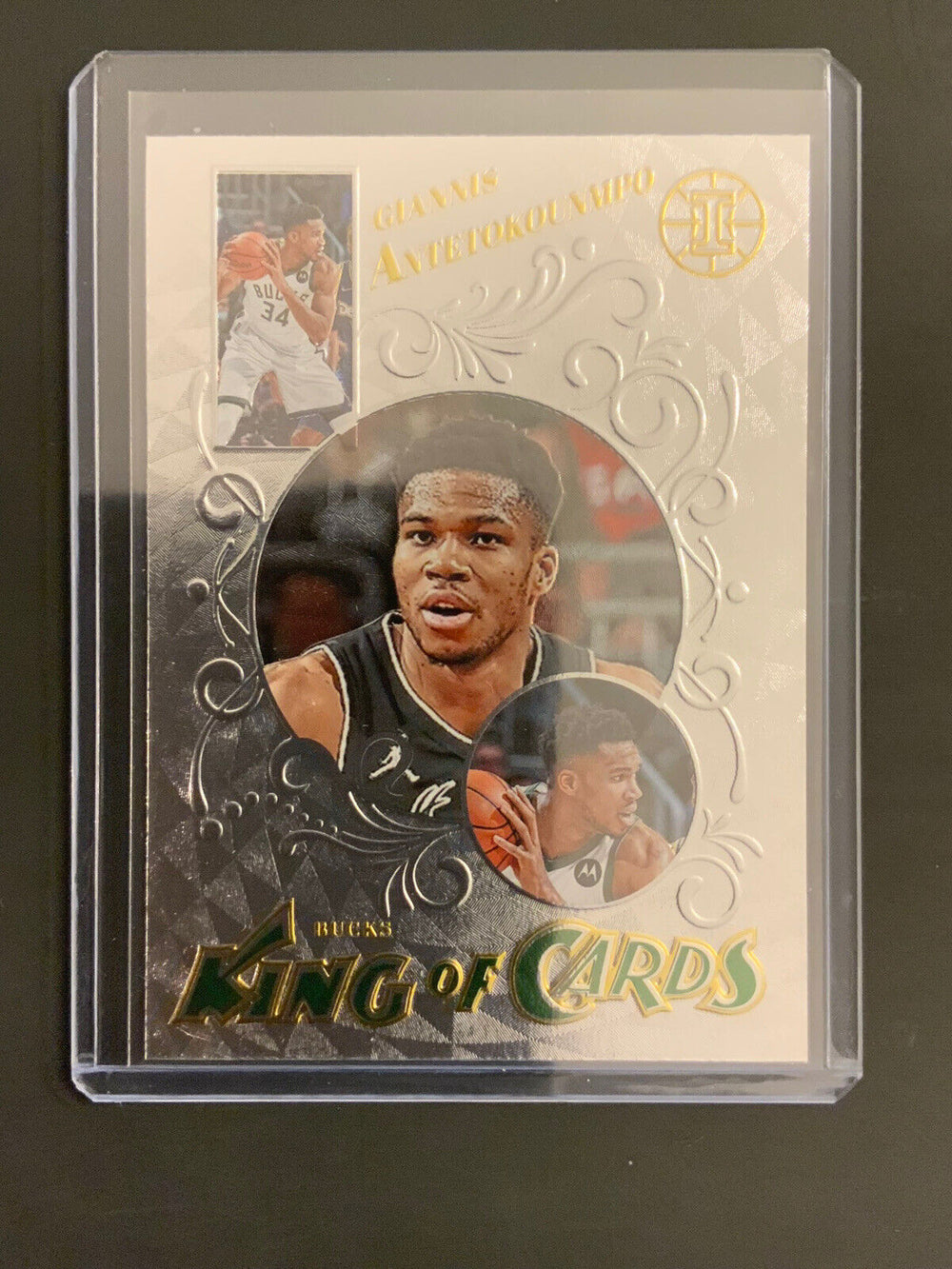 Giannis Antetokounmpo 2021 2022 Panini Illusions King Of Cards Series Mint Card #3