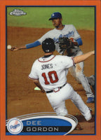 Dee Gordon 2012 Topps Chrome Orange Refractor Series Mint Card #136
