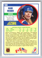 Mark Messier 1990 1991 Score Card #100
