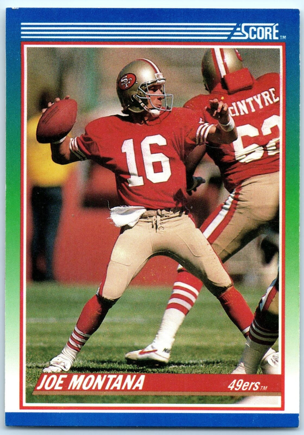 Joe Montana 1990 Score Series Mint Card #1