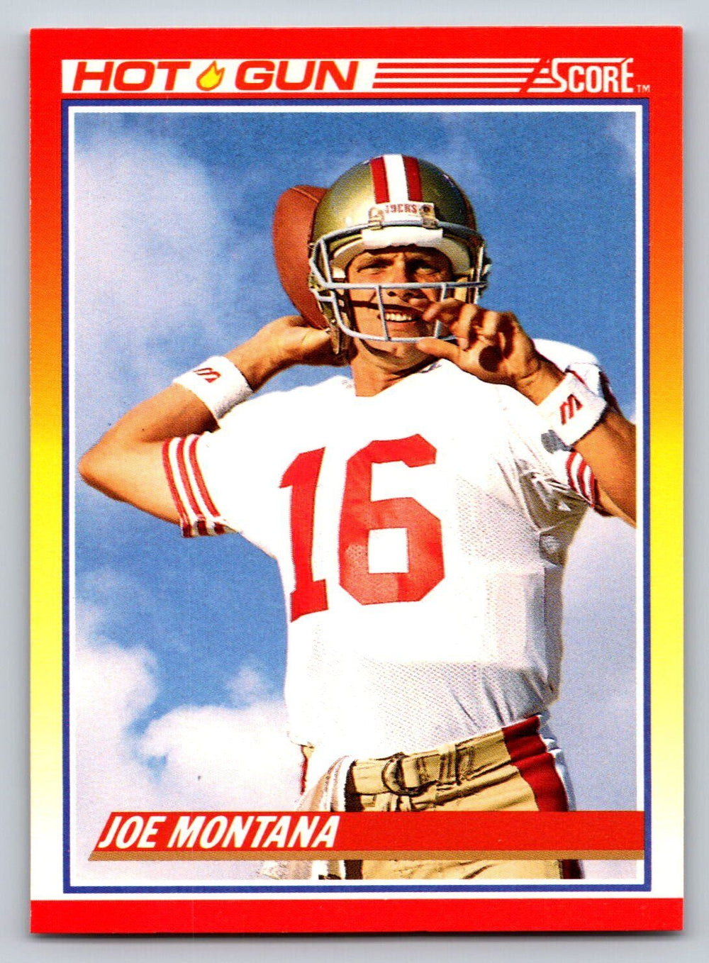 Joe Montana 1990 Score Series Mint Card #311