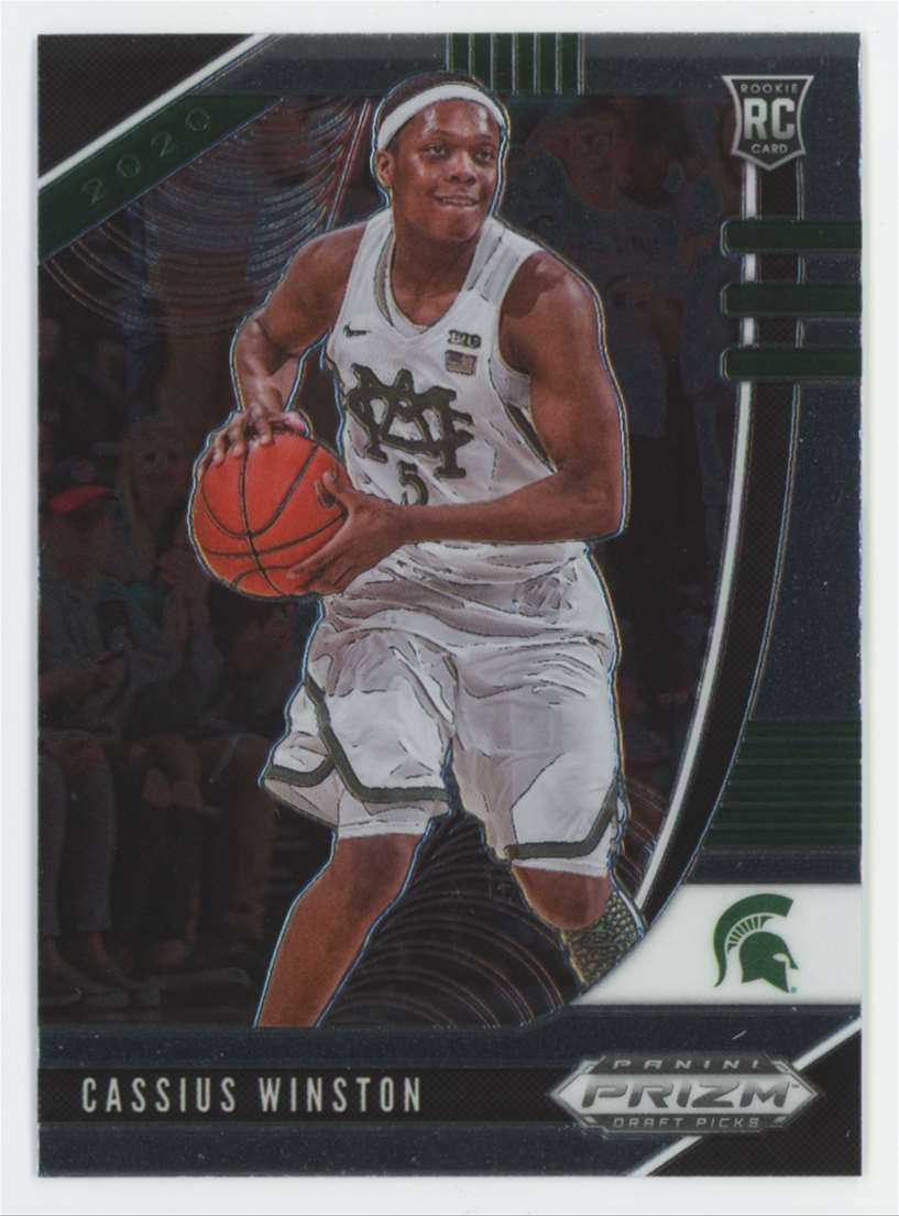 Cassius Winston 2020 2021 Panini Draft Picks Silver Series Mint Rookie Card #69