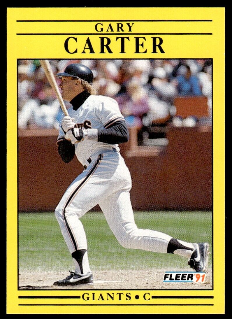 Gary Carter 1991 Fleer Series Mint Card #258