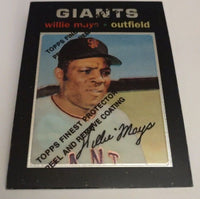 Willie Mays 1996 Topps Finest Commemorative Reprint Card #600
