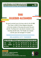 Shai Gilgeous-Alexander 2023 2024 Panini Donruss Series Mint Card #40
