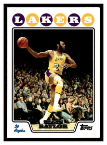 Elgin Baylor 2008 2009 Topps Series Mint Card #185