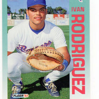 Ivan Rodriguez 1992 Fleer Series Mint Card #316