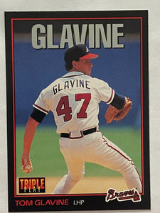 Tom Glavine 1993 Donruss Triple Play Series Mint Card #117