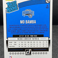 Mo Bamba 2018 2019 Panini Donruss Rated Rookie Green Laser Series Mint Card #160  Only 99 Made