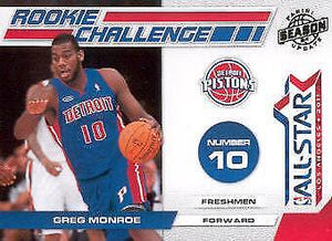 Greg Monroe 2010 2011 Panini Season Update Rookie Challenge All-Star Series Mint Card #5