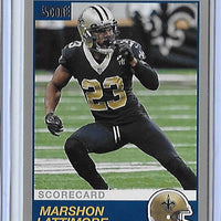 Marshon Lattimore 2019 Panini Score SCORECARD Series Mint Card #272