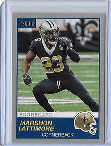 Marshon Lattimore 2019 Panini Score SCORECARD Series Mint Card #272