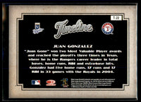Juan Gonzalez 2005 Donruss Diamond Kings Timeline Series Mint Card #T-22
