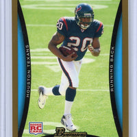 Steve Slaton 2008 Bowman Gold Series Mint Rookie Card #189