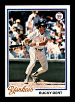 Bucky Dent 1978 Topps Series Mint Card #335
