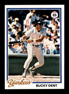 Bucky Dent 1978 Topps Series Mint Card #335