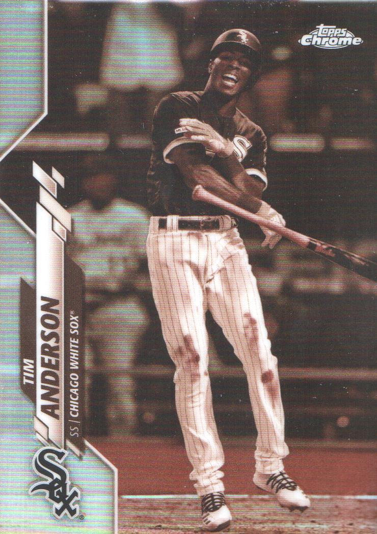 Tim Anderson 2020 Topps Chrome Sepia Refractor Series Mint Card #90