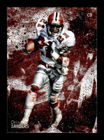 Deion Sanders 2014 Topps Fire Flame Foil Series Mint Card #23
