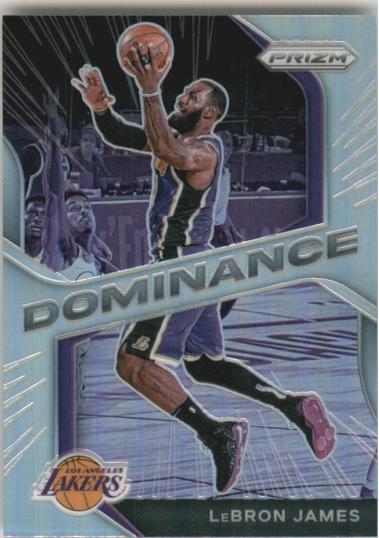 LeBron James 2020 2021 Panini Prizm Dominance Series Mint Card #17