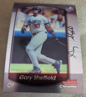 Gary Sheffield 2000 Bowman Chrome Series Mint Card #134
