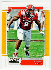 Germaine Pratt 2019 Score Gold Parallel Series Mint Rookie Card #426