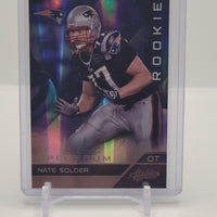 Nate Solder 2011 Panini Absolute Memorabilia Gold Spectrum Series Mint Card #182