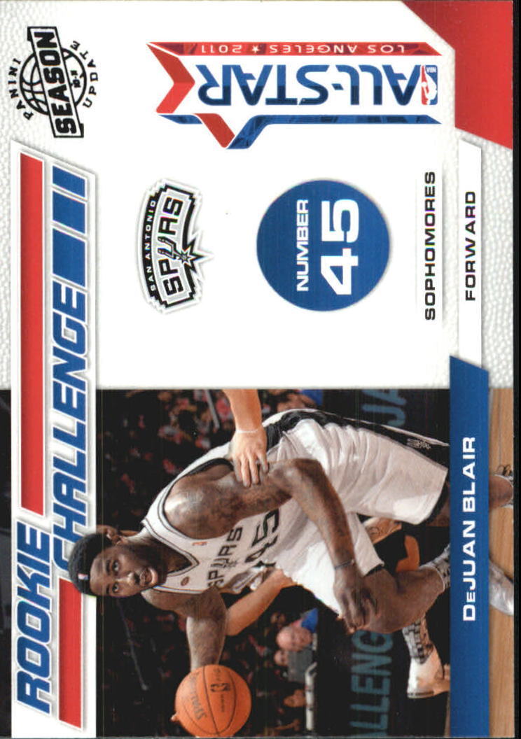 DeJuan Blair 2010 2011 Panini Season Update Rookie Challenge All-Star Series Mint Card #9