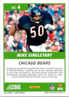 Mike Singletary 2024 Score First Ballot PINK Series Mint Card #4
