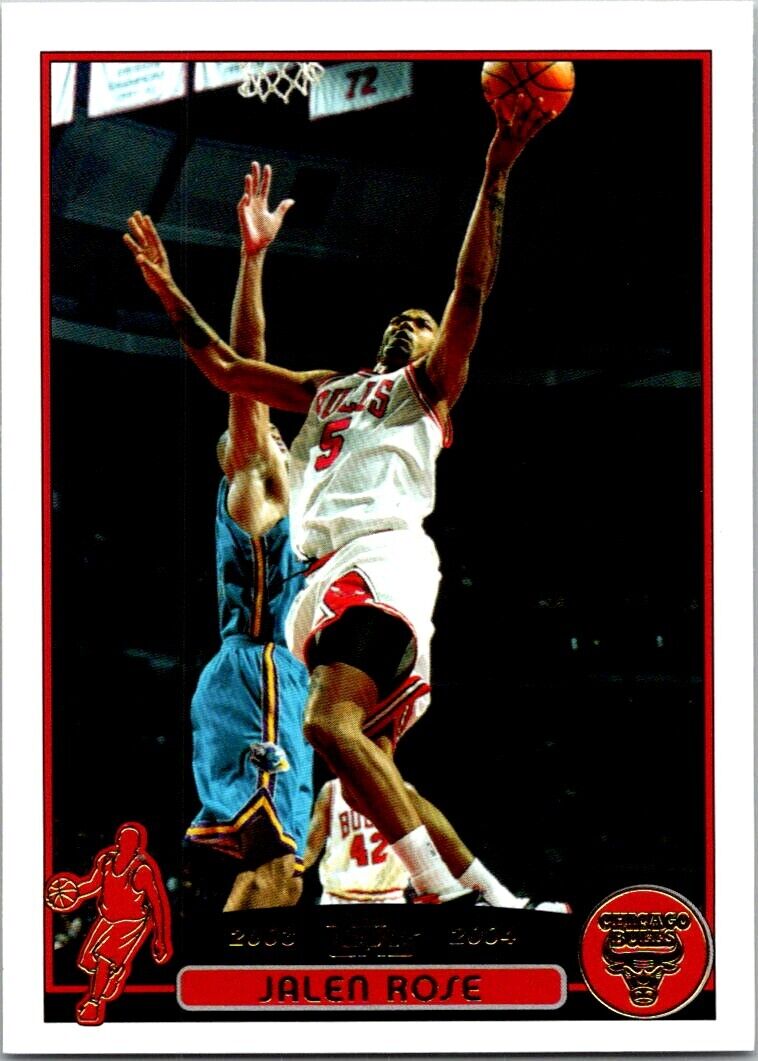 Jalen Rose 2003 2004 Topps Collection GOLD FOIL Series Mint Card #54