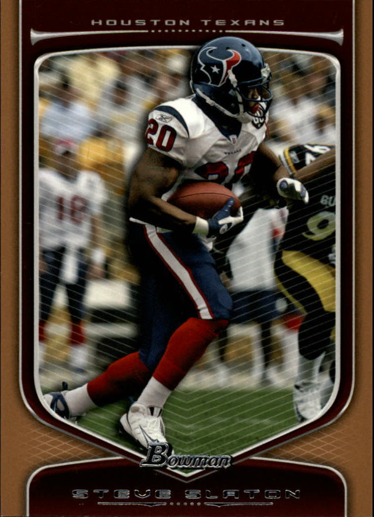 Steve Slaton 2009 Bowman Draft Bronze Series Mint Rookie Card #38