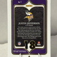 Justin Jefferson 2024 Panini Select Numbers Series Mint Card #1