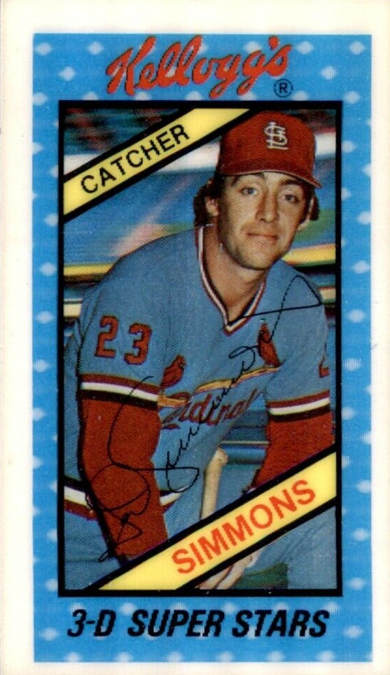 Ted Simmons 1980 Kellogg's Cereal 3D Mint Card #45