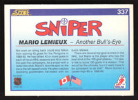 Mario Lemieux 1990 1991 Score Card #337

