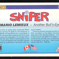 Mario Lemieux 1990 1991 Score Card #337