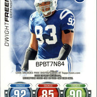 Dwight Freeney 2010 Topps Attax Code Card Series Mint Card