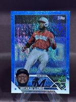 Bryan De La Cruz 2023 Topps Blue Foil Series Mint Card #599
