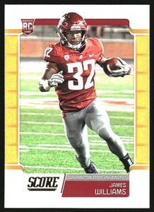 James Williams 2019 Score Gold Parallel Series Mint Rookie Card #410