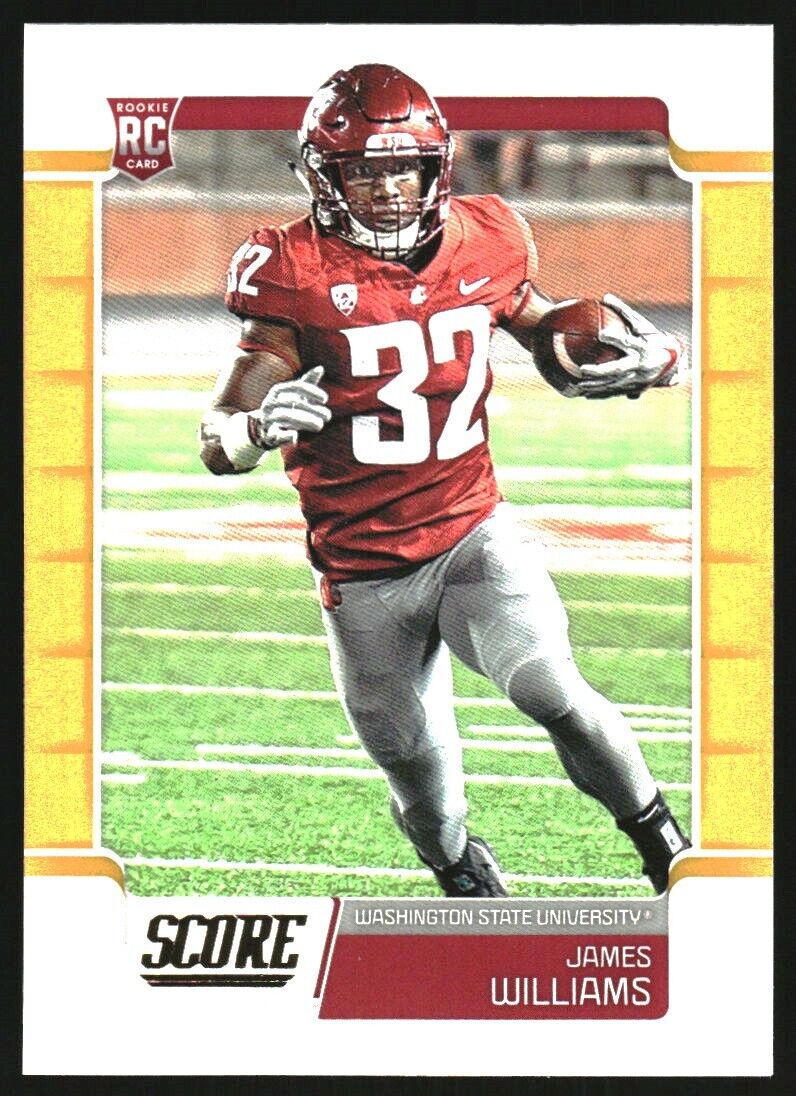 James Williams 2019 Score Gold Parallel Series Mint Rookie Card #410