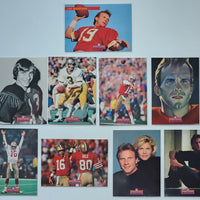 Joe Montana 1993 Pro Line Profiles complete 9 card set.