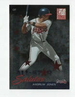 Andruw Jones 2002 Donruss Elite All-Star Salutes Series Mint Card #13
